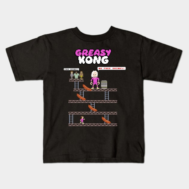 Greasy Kong Kids T-Shirt by WithoutYourHead